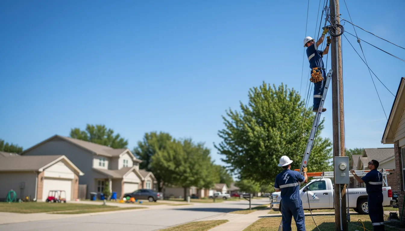 Residential electrician providing installation services in Borden, IN